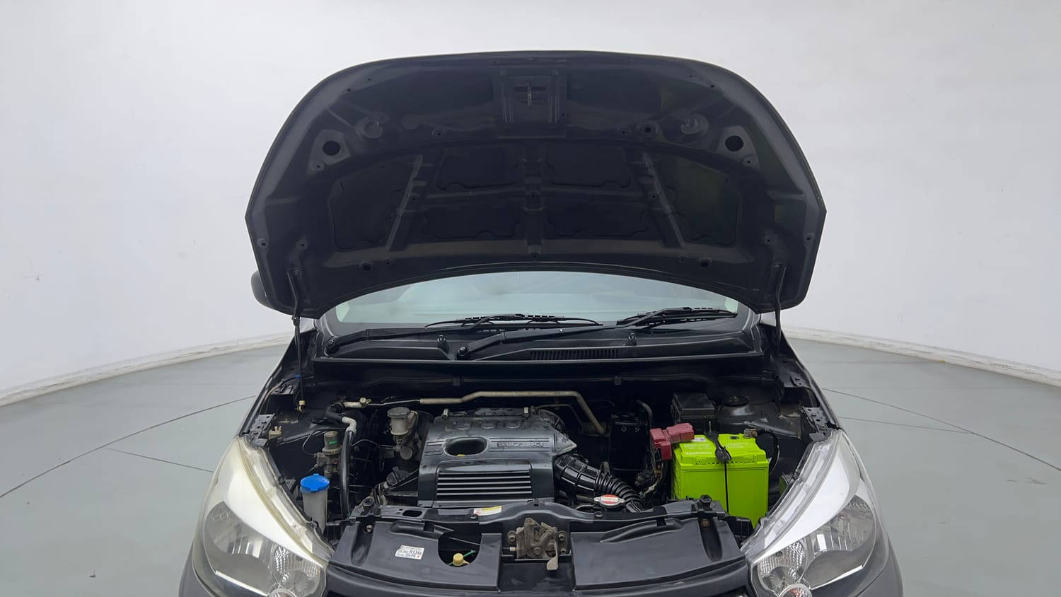 Used 2015 Maruti Suzuki Celerio VXi Petrol Manual engine ENGINE & BONNET OPEN FRONT VIEW