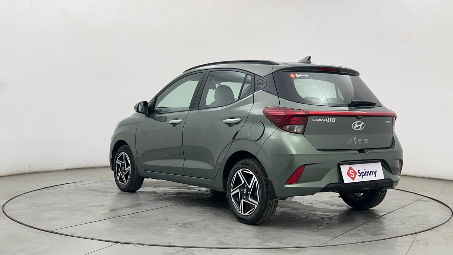 Used 2025 Hyundai Grand i10 Nios Asta 1.2 Kappa AMT Petrol Automatic exterior LEFT REAR CORNER VIEW