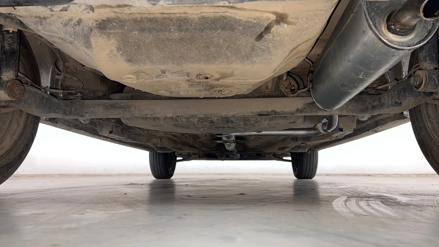 Used 2019 Tata Tiago Revotron XT Petrol Manual extra REAR UNDERBODY VIEW (TAKEN FROM REAR)