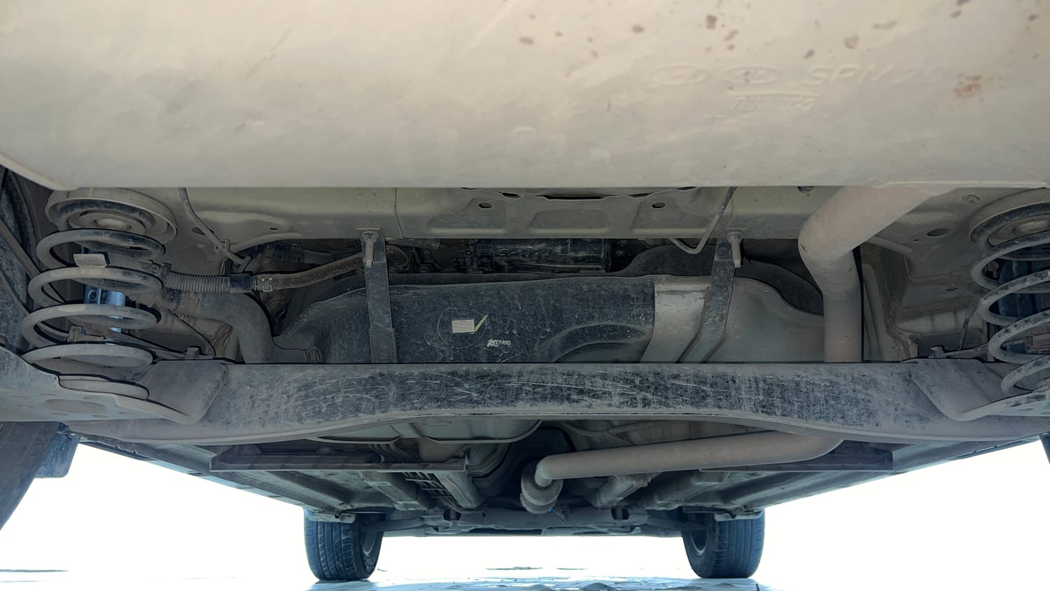 Used 2021 kia Seltos HTX 1.5 IVT Petrol Automatic extra REAR UNDERBODY VIEW (TAKEN FROM REAR)