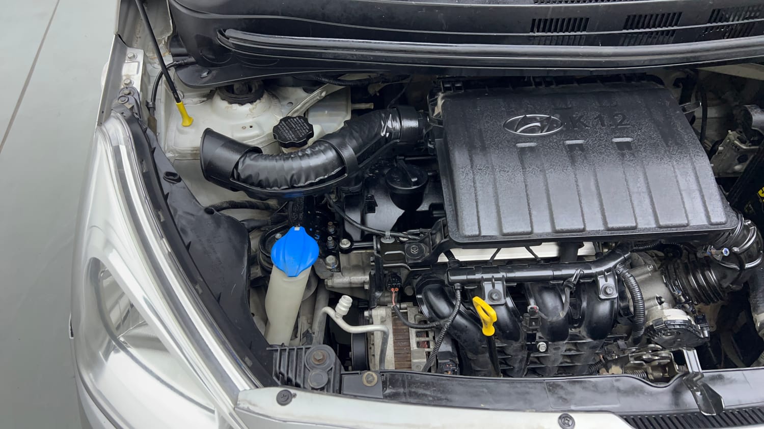 Used 2018 Hyundai Grand i10 Magna 1.2 Kappa VTVT Petrol Manual engine ENGINE RIGHT SIDE VIEW
