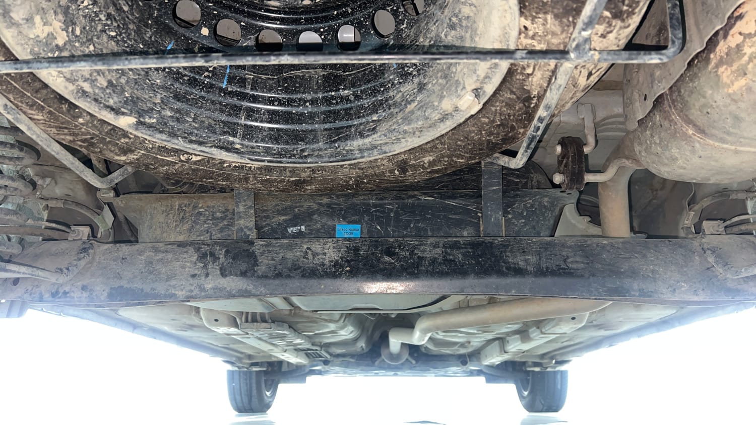 Used 2026 Hyundai Exter 1.2 Kappa Dual CNG MT HX 8 Cng Manual extra REAR UNDERBODY VIEW (TAKEN FROM REAR)