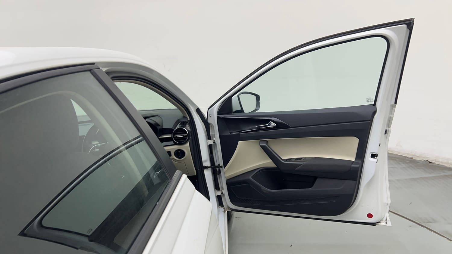 Used 2023 Skoda Slavia Ambition 1.0L TSI MT Petrol Manual interior RIGHT FRONT DOOR OPEN VIEW