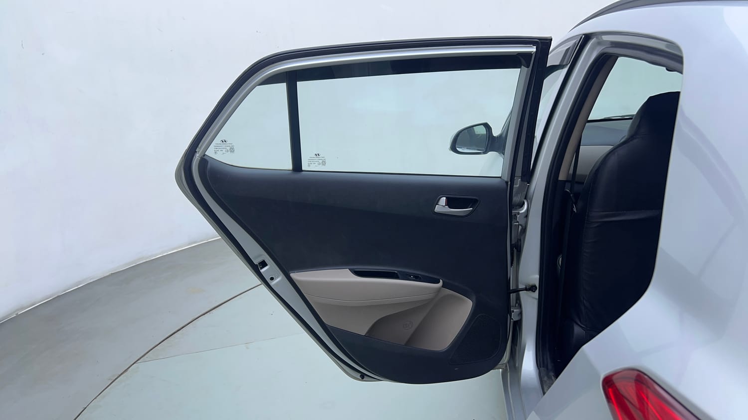 Used 2014 Hyundai Grand i10 Asta AT 1.2 Kappa VTVT Petrol Automatic interior LEFT REAR DOOR OPEN VIEW