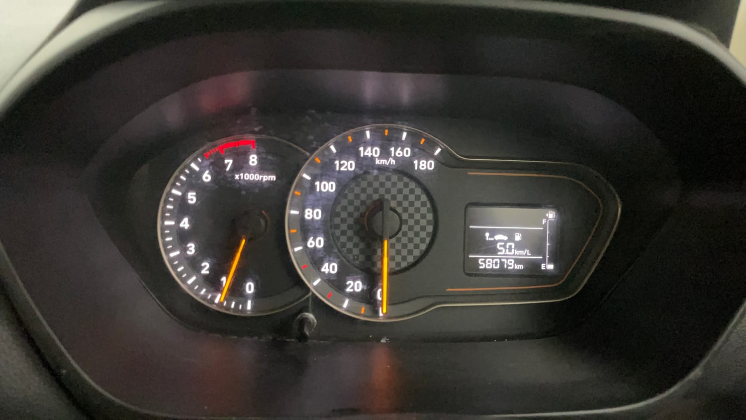 Used 2020 Hyundai New Santro 1.1 Sportz Petrol + CNG (outside fitted) Petrol+cng Manual interior CLUSTERMETER VIEW