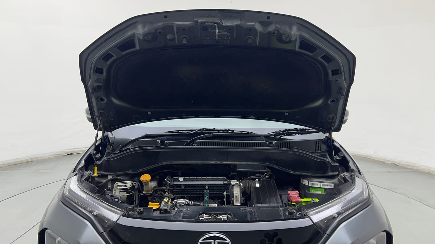 Used 2023 Tata Punch Adventure AMT Petrol Automatic engine ENGINE & BONNET OPEN FRONT VIEW