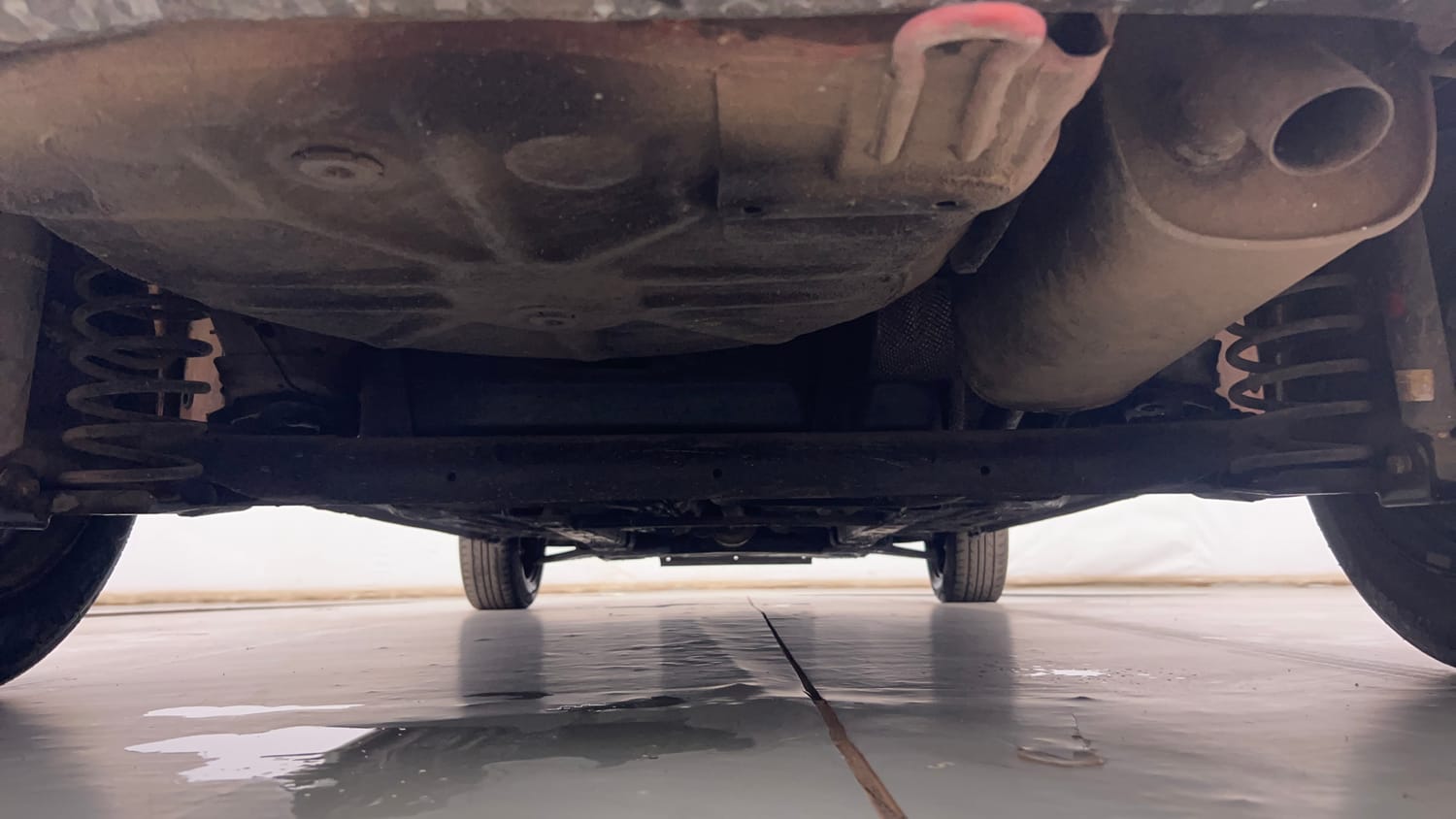 Used 2015 Ford Figo Duratec Petrol ZXI 1.2 Petrol Manual extra REAR UNDERBODY VIEW (TAKEN FROM REAR)
