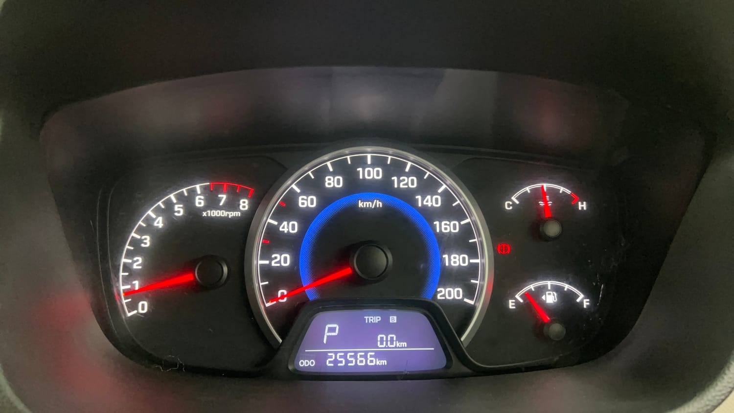 Used 2014 Hyundai Grand i10 Asta AT 1.2 Kappa VTVT Petrol Automatic interior CLUSTERMETER VIEW