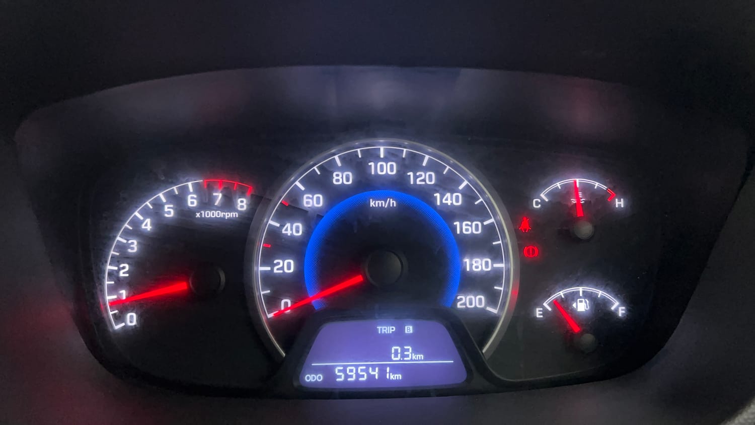 Used 2014 Hyundai Grand i10 Magna 1.2 Kappa VTVT Petrol Manual interior CLUSTERMETER VIEW