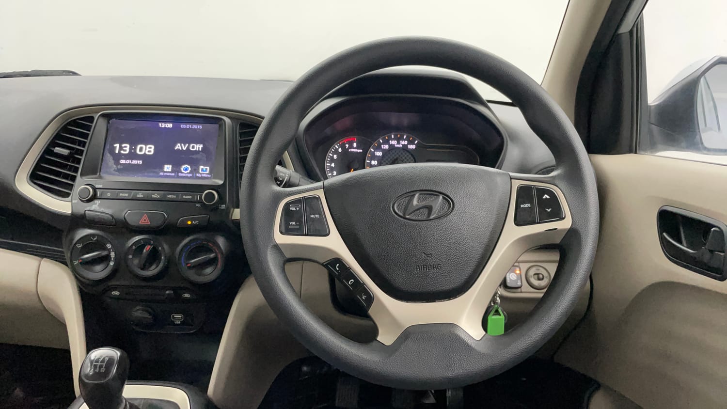 Used 2020 Hyundai New Santro 1.1 Sportz Petrol + CNG (outside fitted) Petrol+cng Manual interior STEERING VIEW