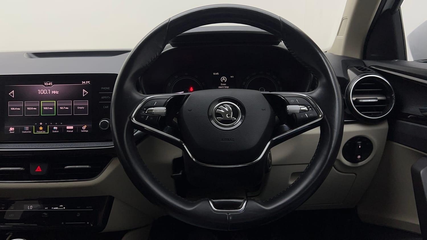 Used 2023 Skoda Slavia Ambition 1.0L TSI MT Petrol Manual interior STEERING VIEW