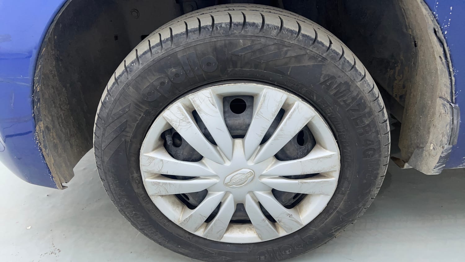 Used 2019 Datsun Go Plus T Petrol Manual tyres LEFT FRONT TYRE RIM VIEW