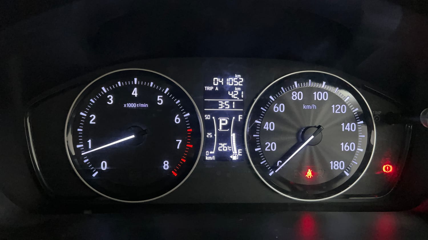 Used 2020 Honda Amaze 1.2 V CVT Petrol Petrol Automatic interior CLUSTERMETER VIEW