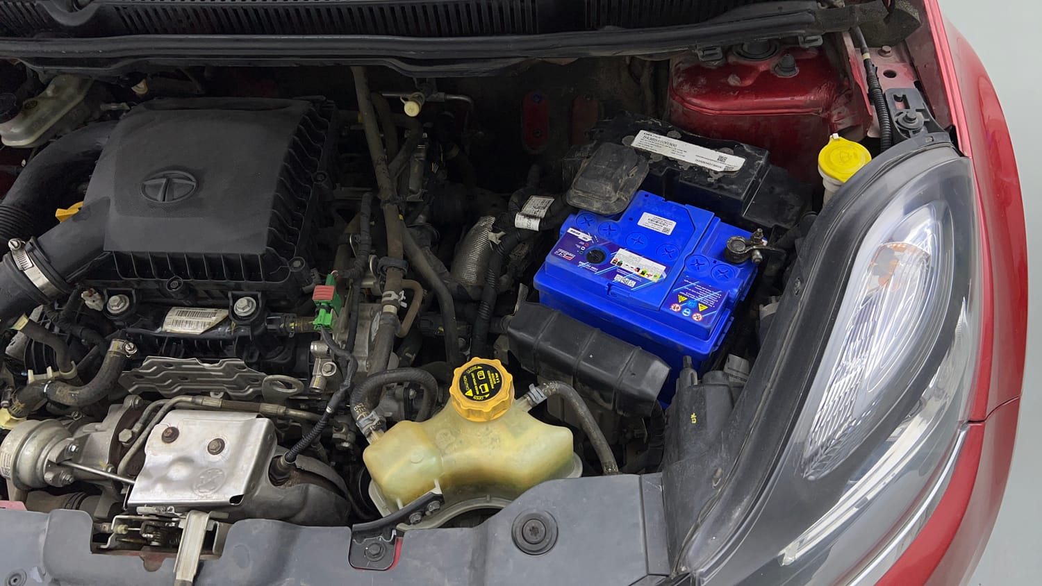 Used 2018 Tata Nexon XZA Plus Petrol Dual Tone Petrol Automatic engine ENGINE LEFT SIDE VIEW