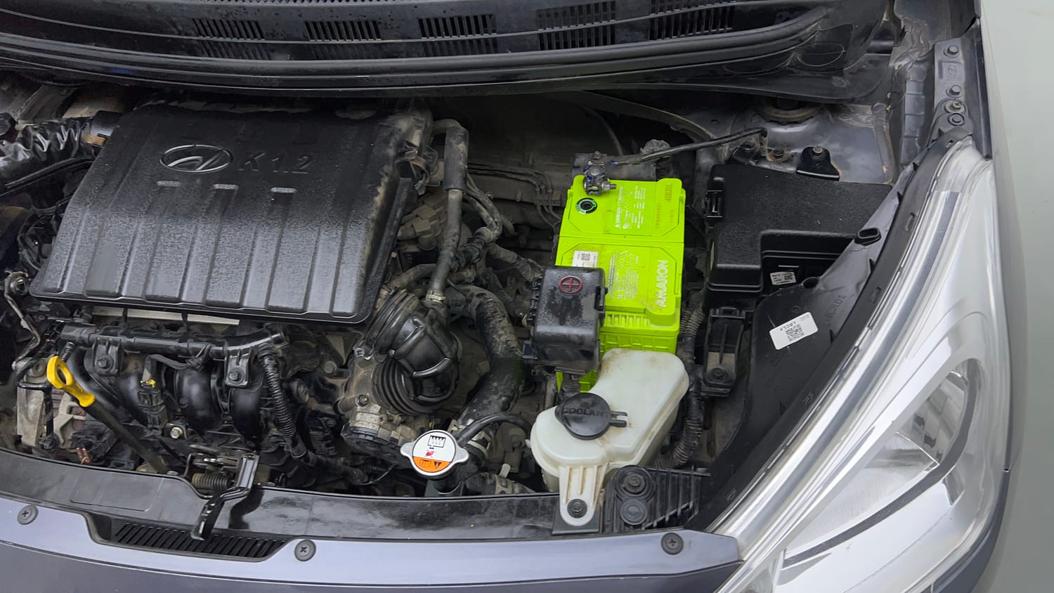 Used 2016 Hyundai Grand i10 Sportz 1.2 Kappa VTVT Petrol Manual engine ENGINE LEFT SIDE VIEW