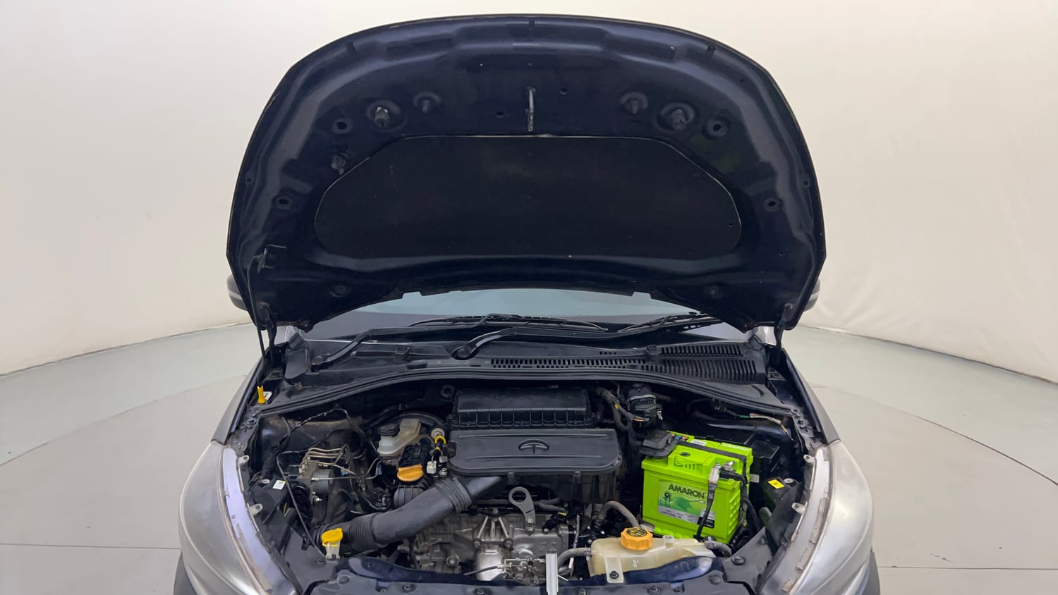 Used 2021 Tata Tiago XT Petrol Manual engine ENGINE & BONNET OPEN FRONT VIEW