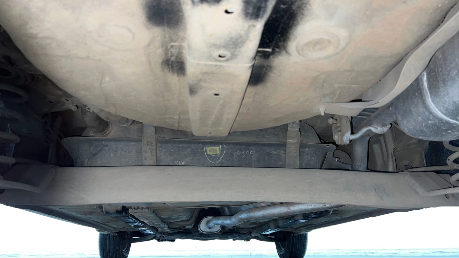 Used 2018 Hyundai Grand i10 Magna 1.2 Kappa VTVT Petrol Manual extra REAR UNDERBODY VIEW (TAKEN FROM REAR)