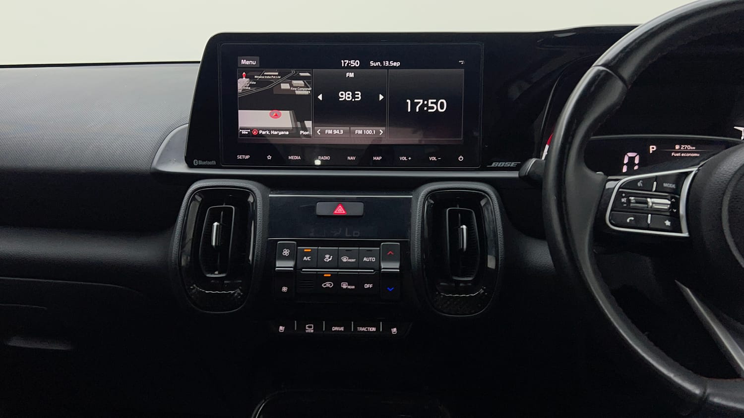 Used 2022 Kia Sonet GTX Plus 1.5 AT Diesel Automatic interior MUSIC SYSTEM & AC CONTROL VIEW