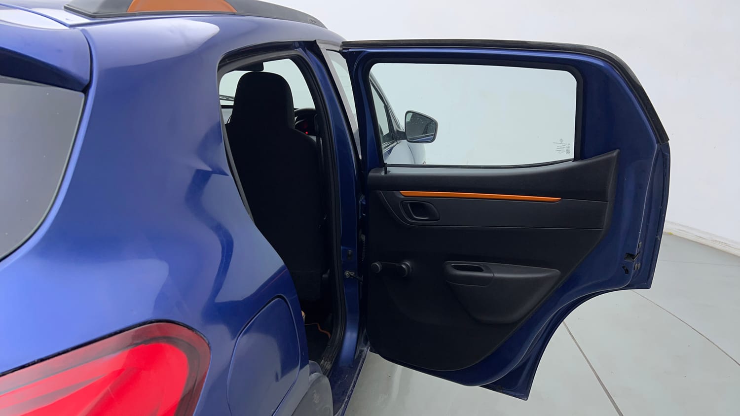 Used 2017 Renault Kwid CLIMBER 1.0 AMT Petrol Automatic interior RIGHT REAR DOOR OPEN VIEW