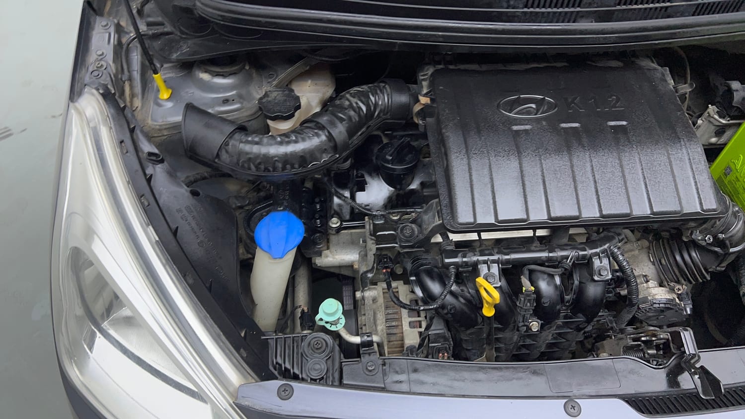 Used 2016 Hyundai Grand i10 Sportz 1.2 Kappa VTVT Petrol Manual engine ENGINE RIGHT SIDE VIEW