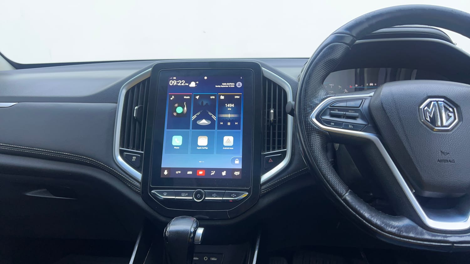 Used 2019 MG Motors Hector Sharp 1.5 DCT Petrol Petrol Automatic interior MUSIC SYSTEM & AC CONTROL VIEW