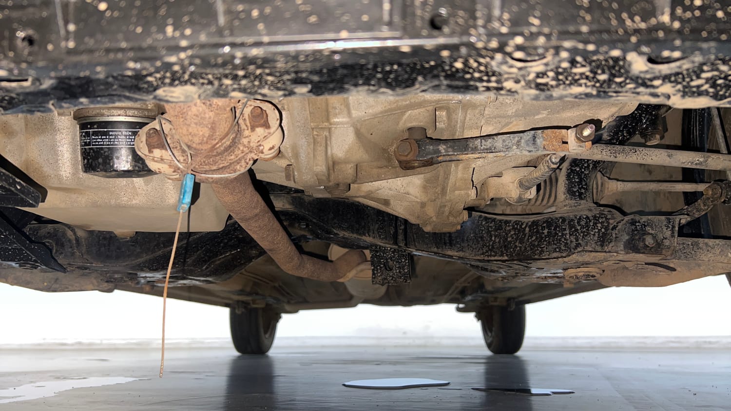 Used 2015 Maruti Suzuki Celerio VXi Petrol Manual extra FRONT LEFT UNDERBODY VIEW
