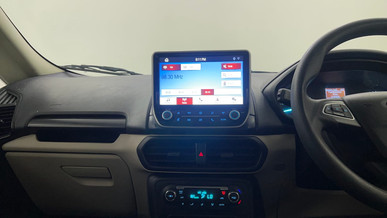 Used 2021 Ford EcoSport Trend 1.5L Ti-VCT Petrol Manual interior MUSIC SYSTEM & AC CONTROL VIEW