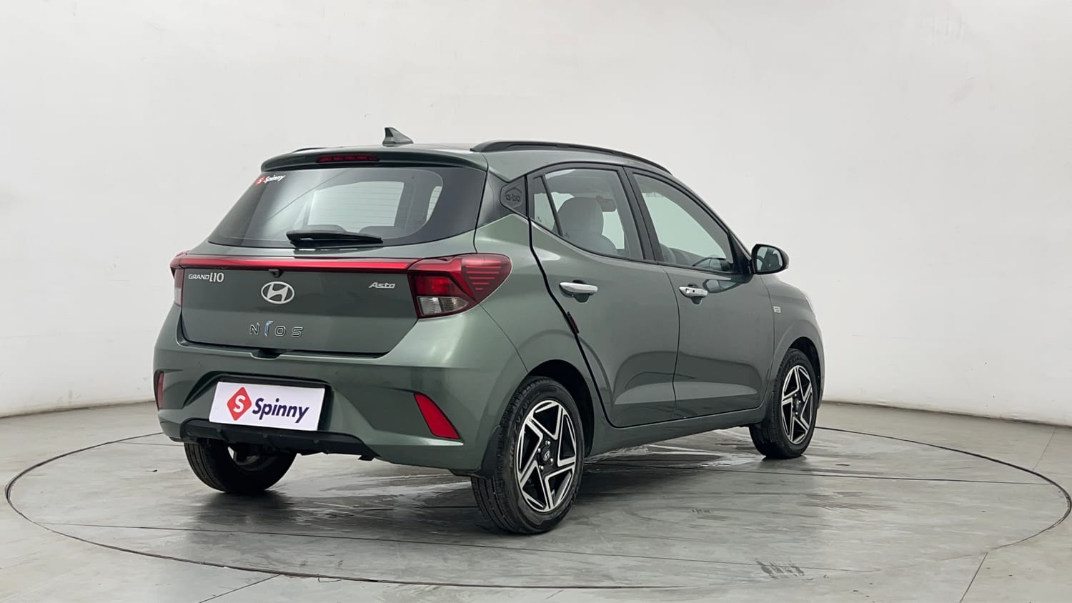 Used 2025 Hyundai Grand i10 Nios Asta 1.2 Kappa AMT Petrol Automatic exterior RIGHT REAR CORNER VIEW