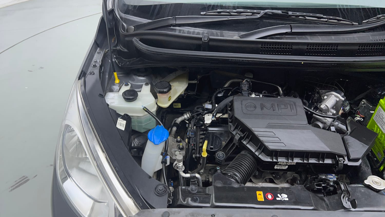Used 2021 Hyundai Santro Sportz AMT Petrol Automatic engine ENGINE RIGHT SIDE VIEW