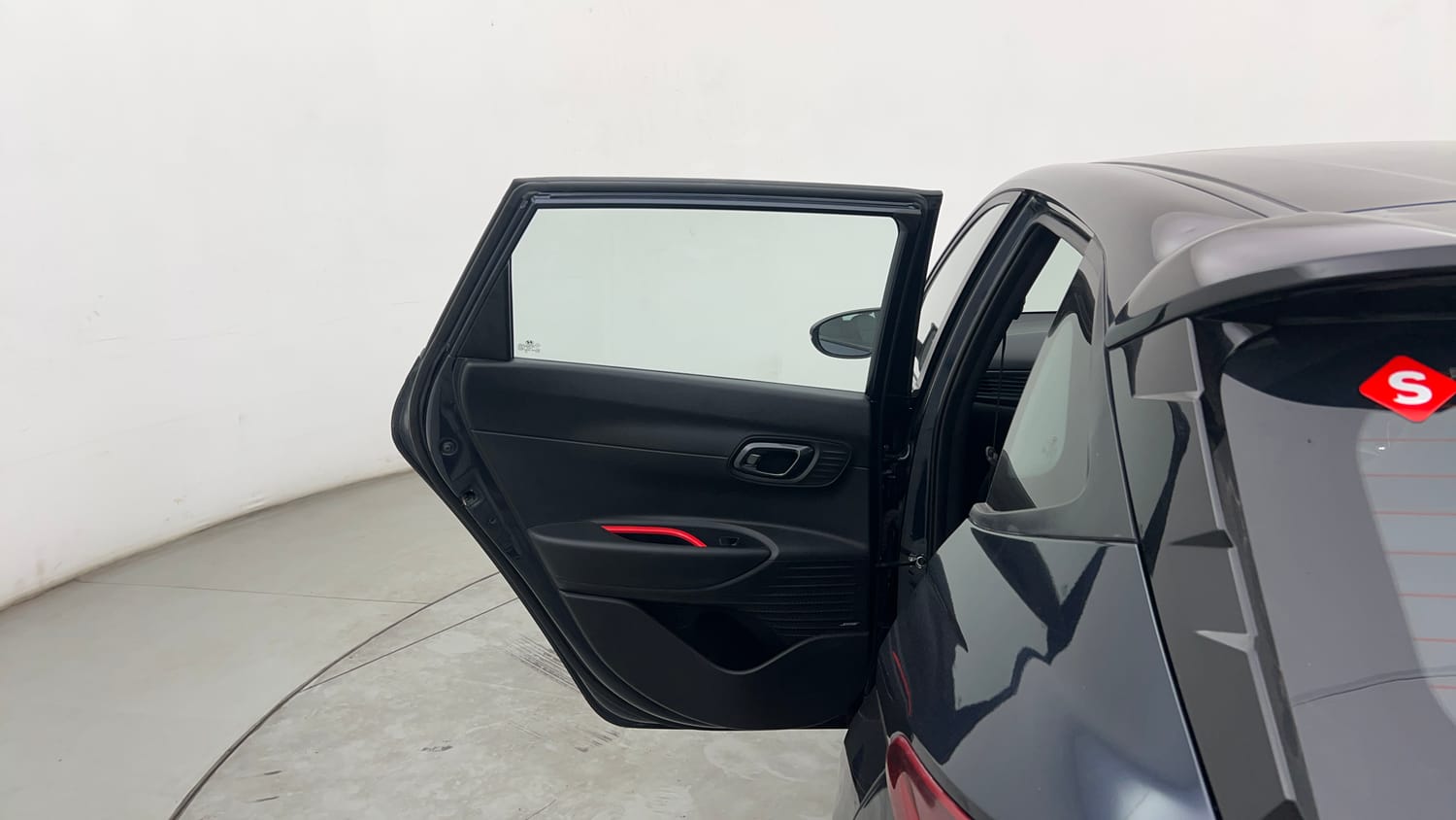 Used 2023 Hyundai i20 N Line N8 1.0 Turbo DCT Petrol Automatic interior LEFT REAR DOOR OPEN VIEW