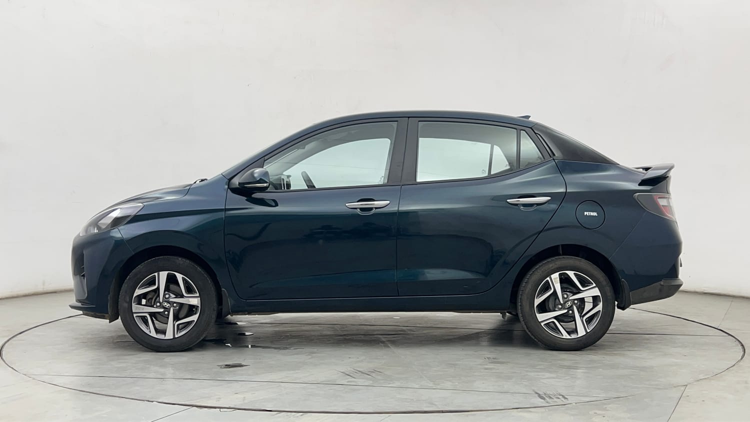 Used 2022 Hyundai Aura SX 1.2 Petrol Petrol Manual exterior LEFT SIDE VIEW