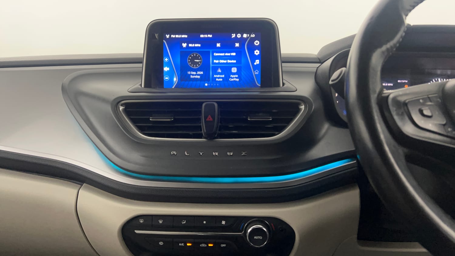 Used 2022 Tata Altroz XZ Plus Diesel Diesel Manual interior MUSIC SYSTEM & AC CONTROL VIEW