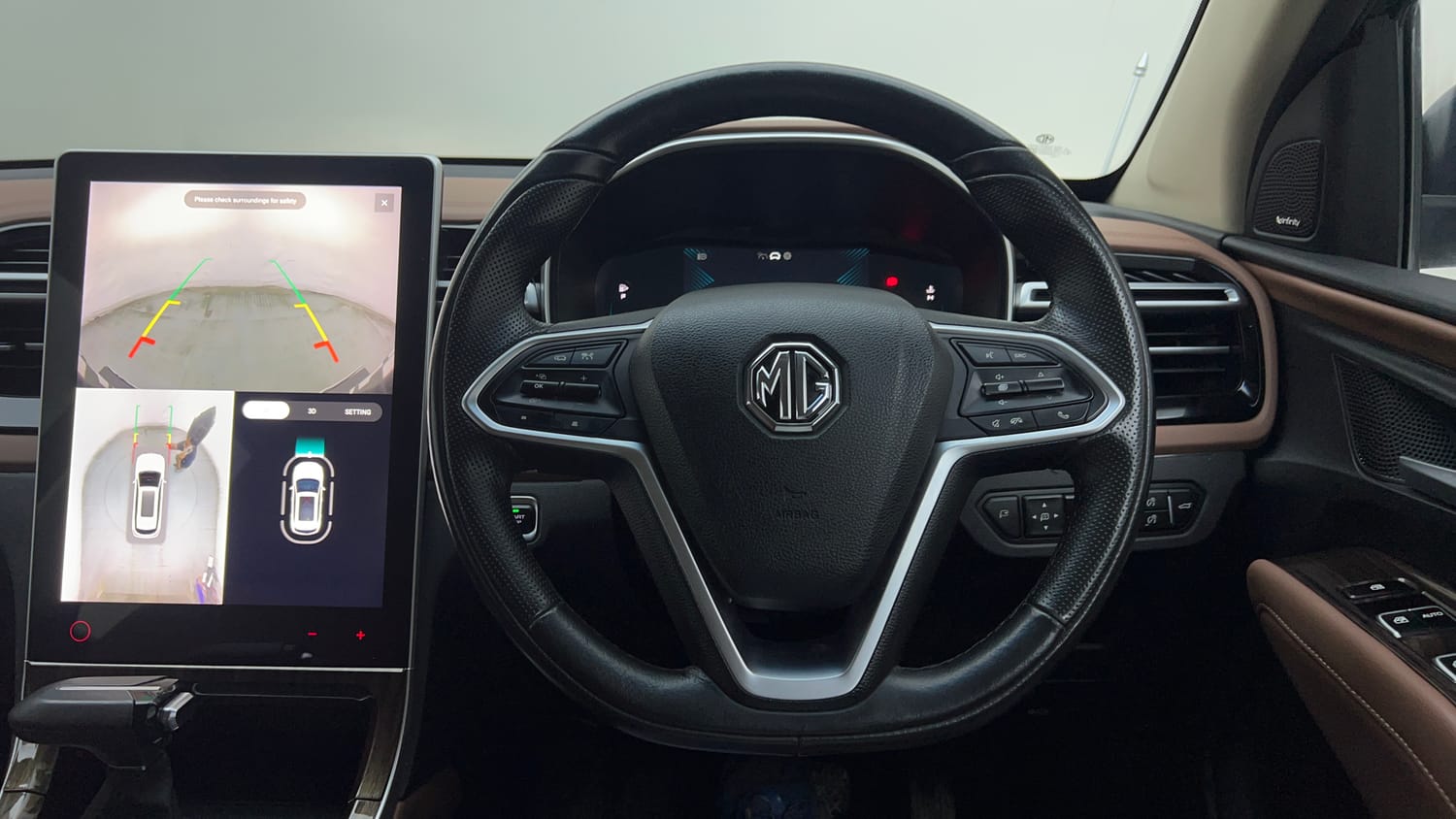 Used 2023 MG Motors Hector Plus Savvy Pro 1.5 Turbo Petrol CVT 6 STR Petrol Automatic interior STEERING VIEW