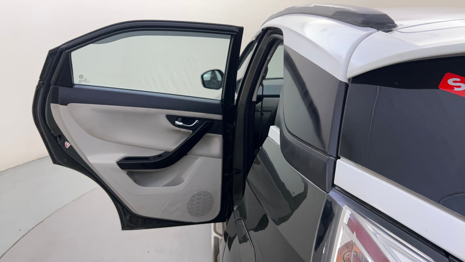 Used 2020 Tata Nexon XZ Plus (O) Dual Tone Petrol Manual interior LEFT REAR DOOR OPEN VIEW