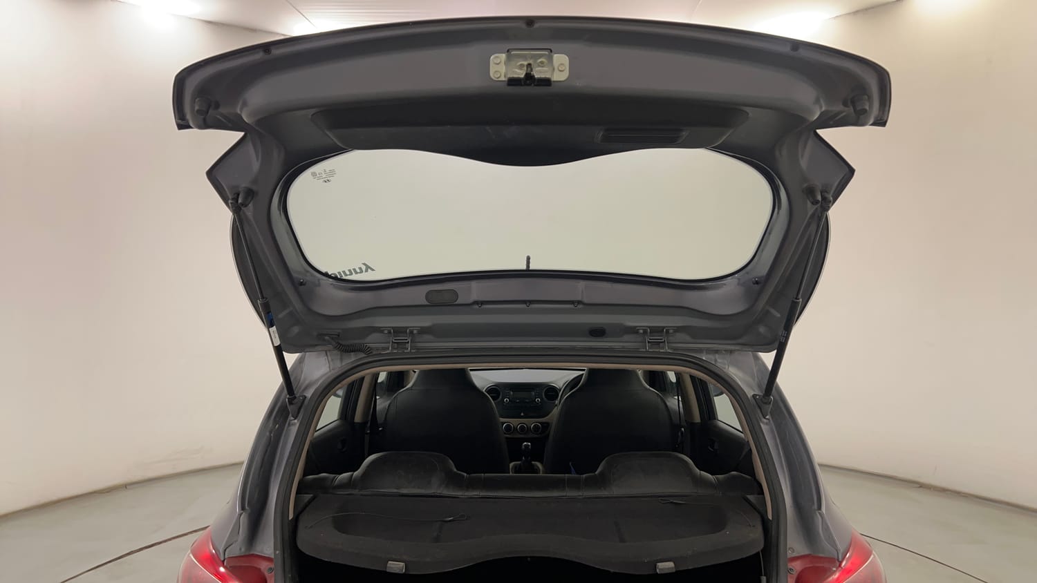 Used 2014 Hyundai Grand i10 Magna 1.2 Kappa VTVT Petrol Manual interior DICKY DOOR OPEN VIEW