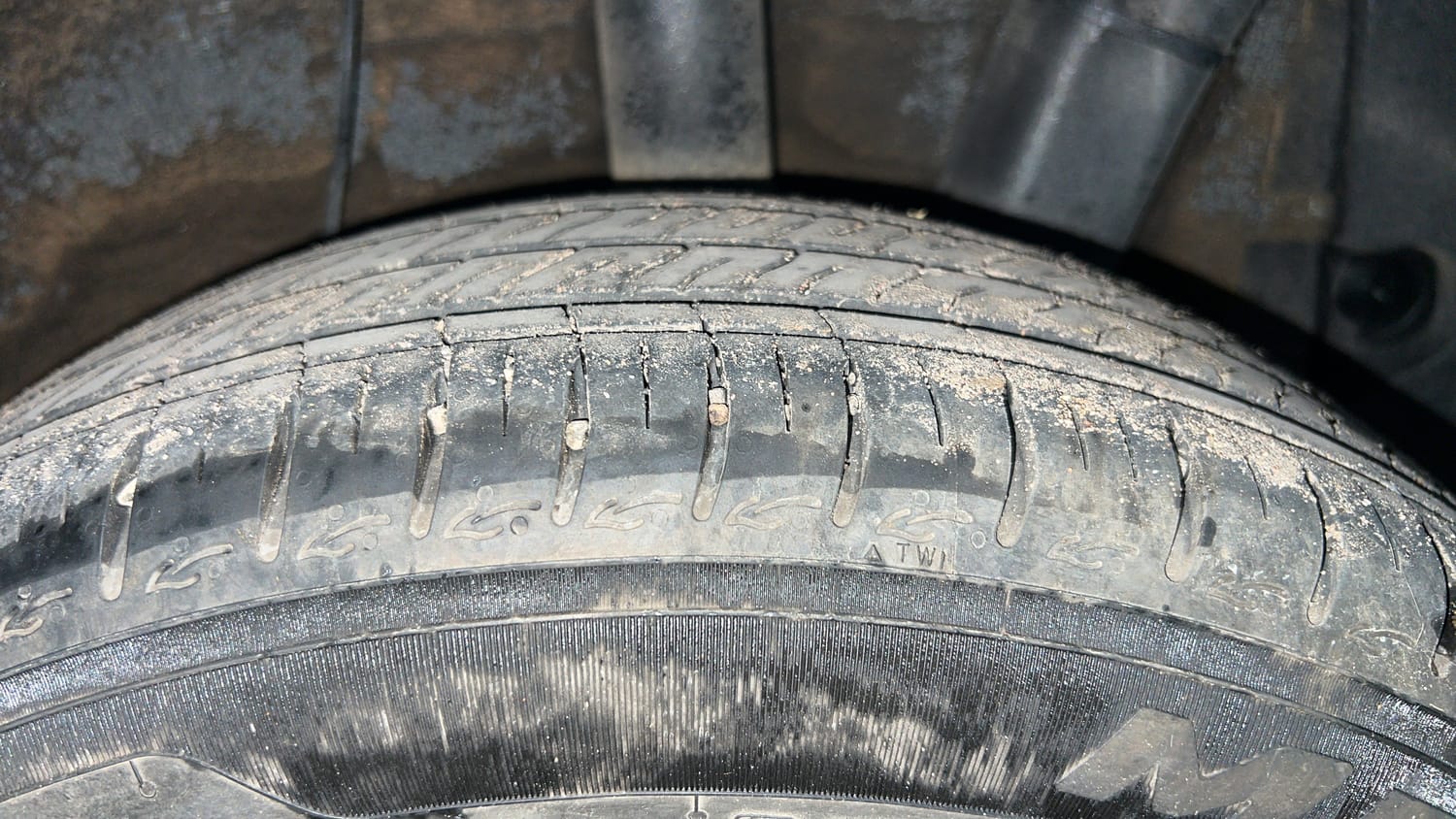 Used 2025 Hyundai Grand i10 Nios Asta 1.2 Kappa AMT Petrol Automatic tyres LEFT REAR TYRE TREAD VIEW