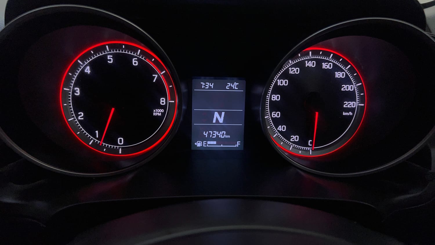 Used 2022 Maruti Suzuki Swift ZXi AMT Petrol Automatic interior CLUSTERMETER VIEW