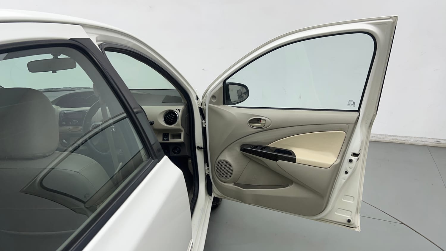 Used 2016 Toyota Etios VX Petrol Manual interior RIGHT FRONT DOOR OPEN VIEW