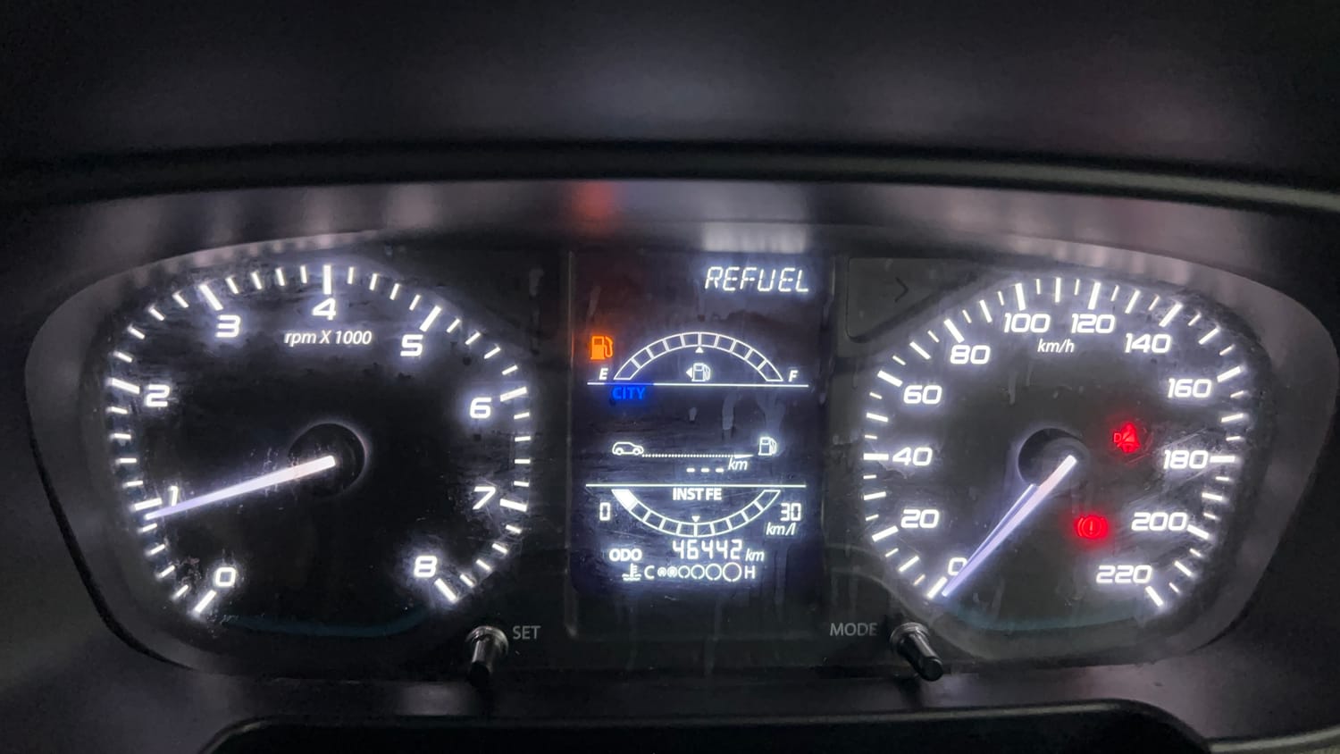 Used 2022 Tata Punch Adventure Rhythm Pack MT Petrol Manual interior CLUSTERMETER VIEW