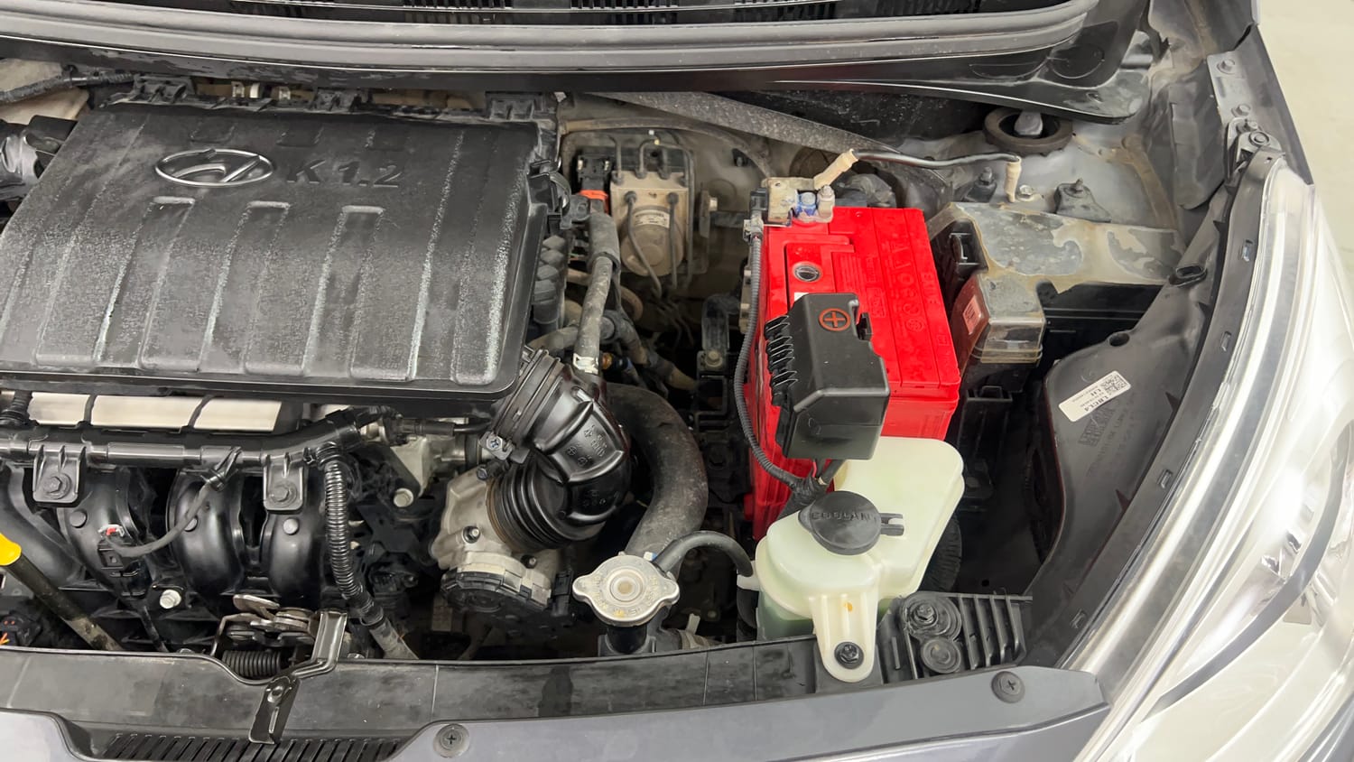 Used 2018 Hyundai Grand i10 Sportz 1.2 Kappa VTVT Petrol Manual engine ENGINE LEFT SIDE VIEW