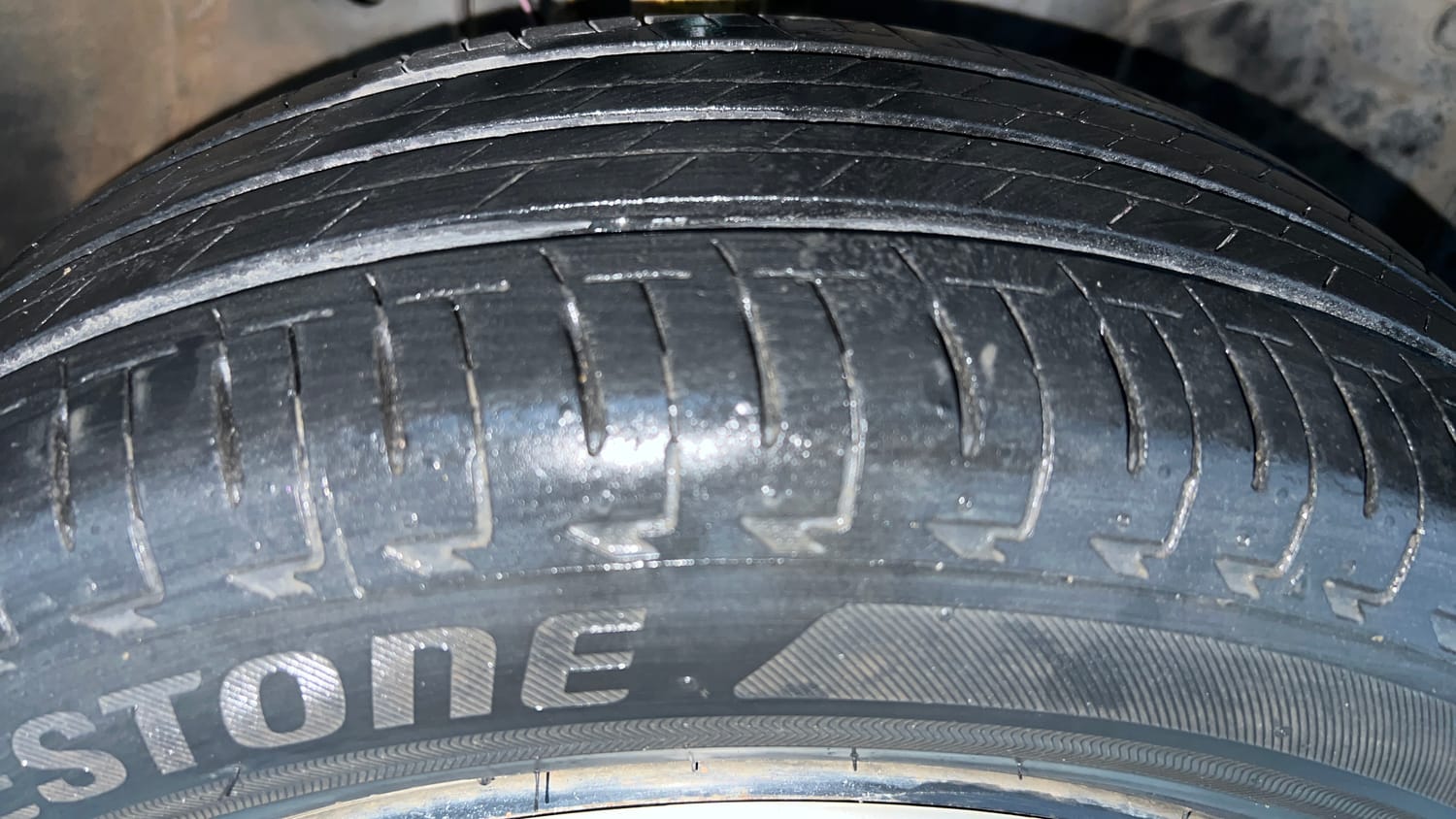Used 2022 Honda Amaze S MT 1.2 Petrol Petrol Manual tyres RIGHT FRONT TYRE TREAD VIEW