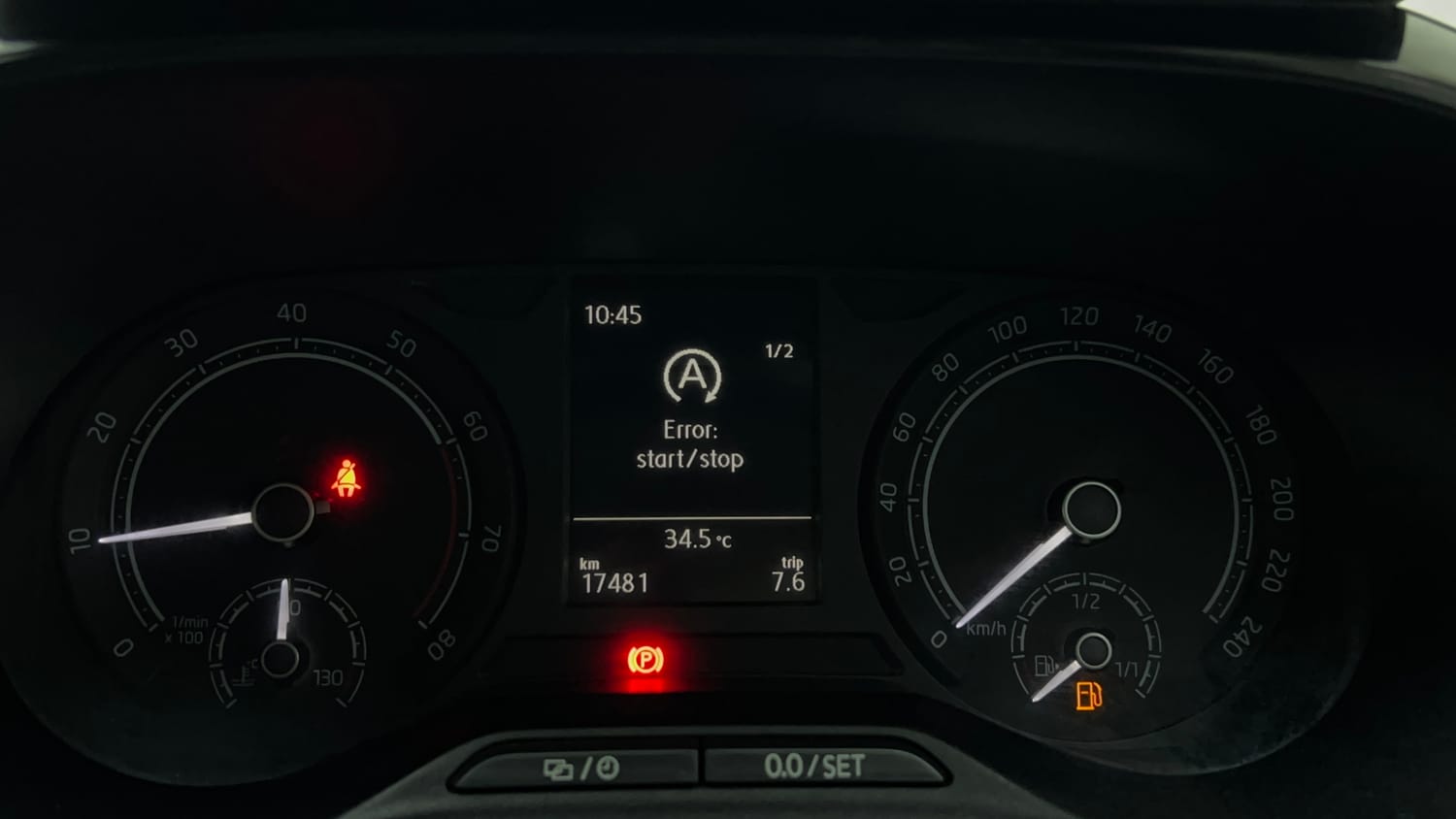 Used 2023 Skoda Slavia Ambition 1.0L TSI MT Petrol Manual interior CLUSTERMETER VIEW