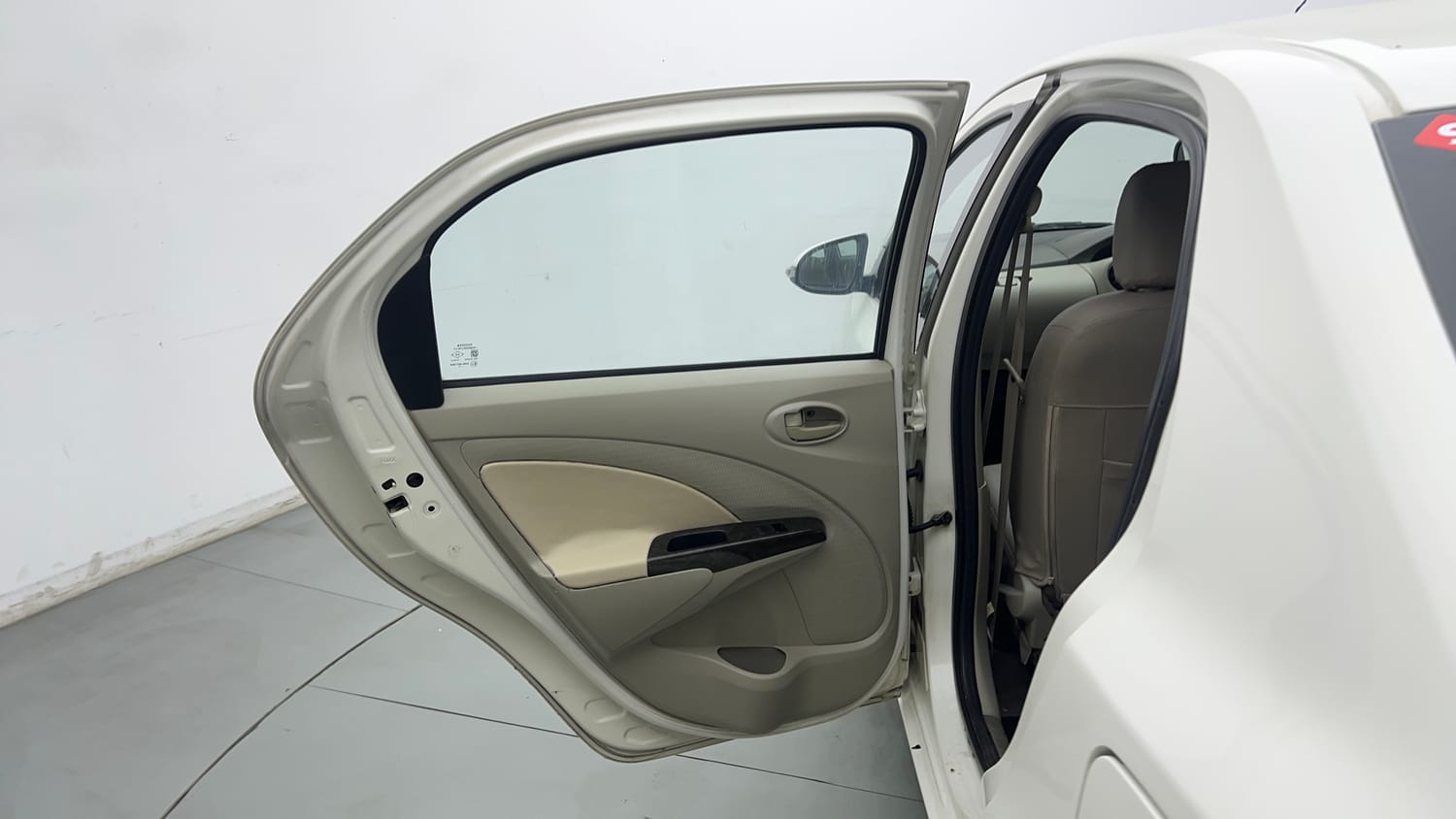 Used 2016 Toyota Etios VX Petrol Manual interior LEFT REAR DOOR OPEN VIEW