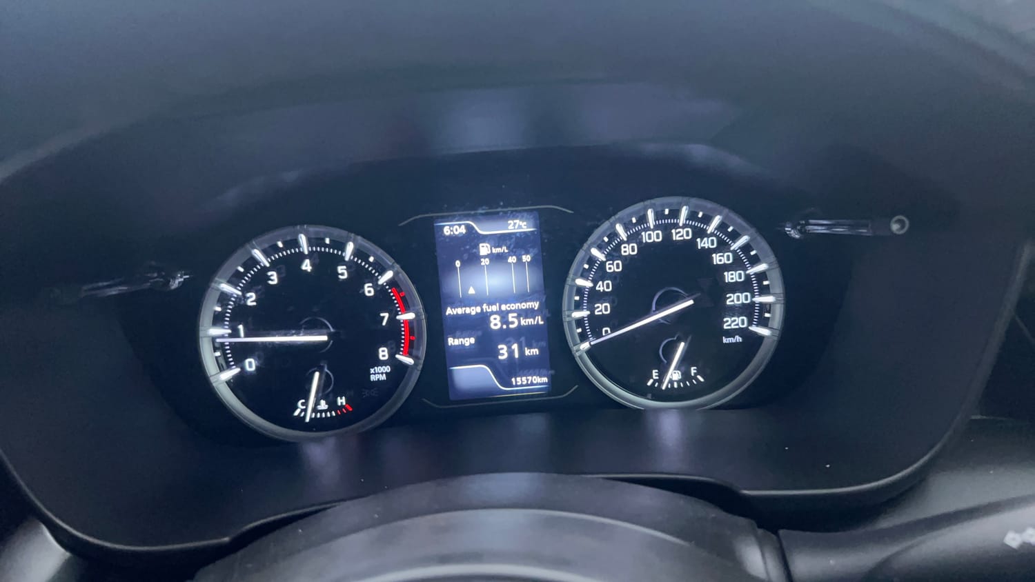 Used 2024 Toyota Urban Cruiser Hyryder G NeoDrive Petrol Manual interior CLUSTERMETER VIEW