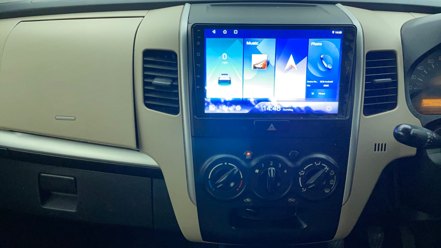 Used 2017 Maruti Suzuki Wagon R LXI CNG Cng Manual interior MUSIC SYSTEM & AC CONTROL VIEW