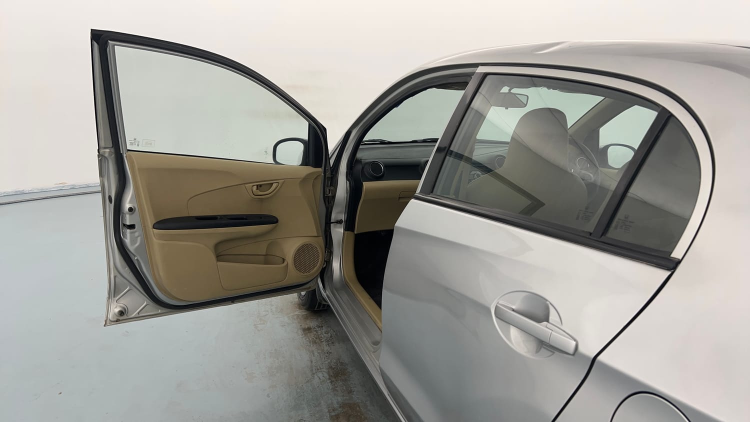 Used 2014 Honda Amaze 1.2 S i-VTEC Petrol Manual interior LEFT FRONT DOOR OPEN VIEW