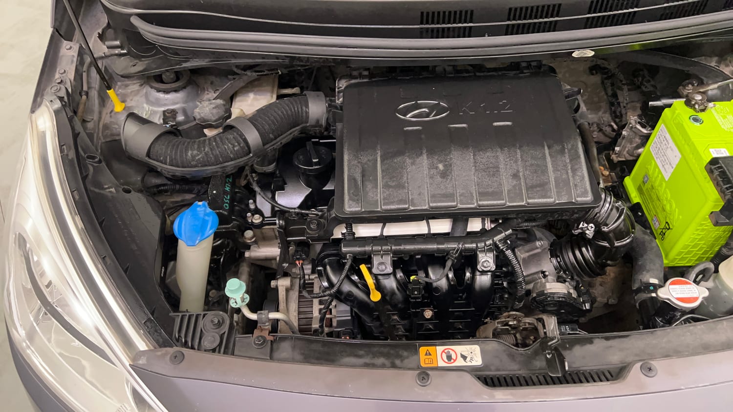 Used 2014 Hyundai Grand i10 Magna 1.2 Kappa VTVT Petrol Manual engine ENGINE RIGHT SIDE VIEW