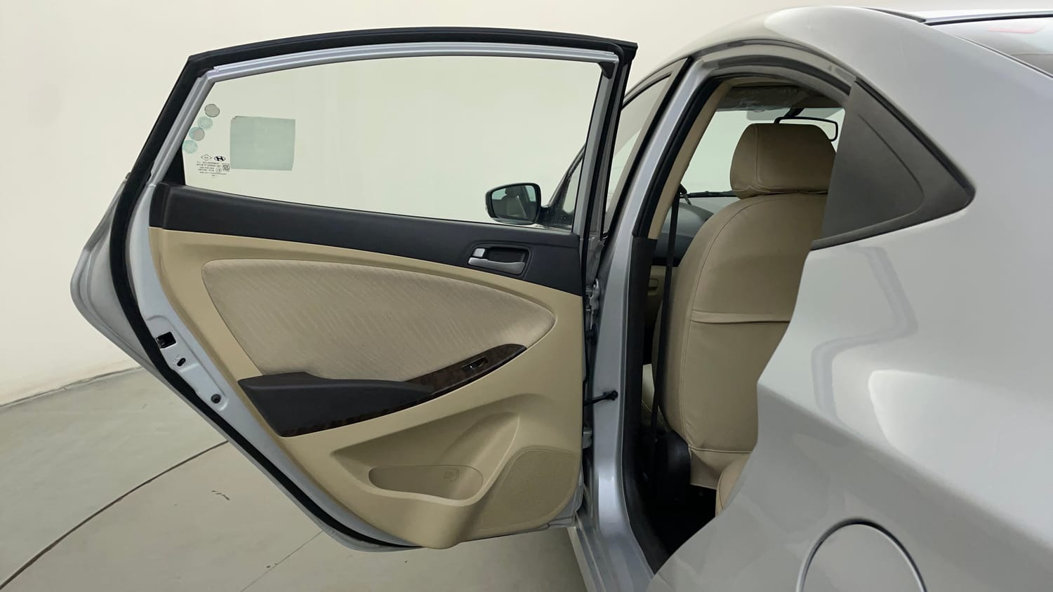 Used 2016 Hyundai Fluidic Verna 4S 1.6 VTVT SX Petrol Manual interior LEFT REAR DOOR OPEN VIEW