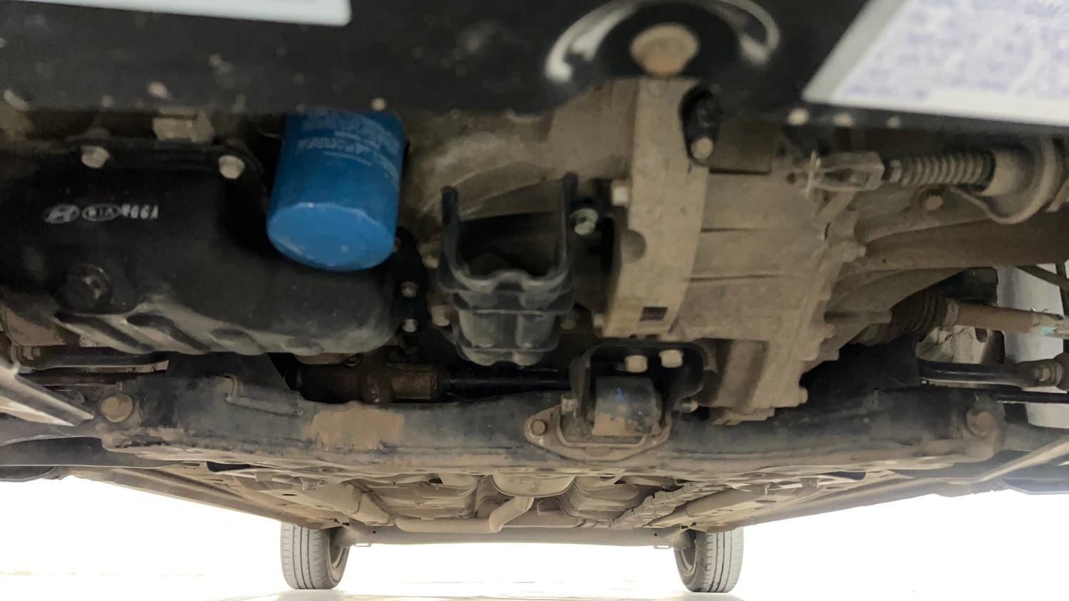 Used 2018 Hyundai Grand i10 Sportz 1.2 Kappa VTVT Petrol Manual extra FRONT LEFT UNDERBODY VIEW