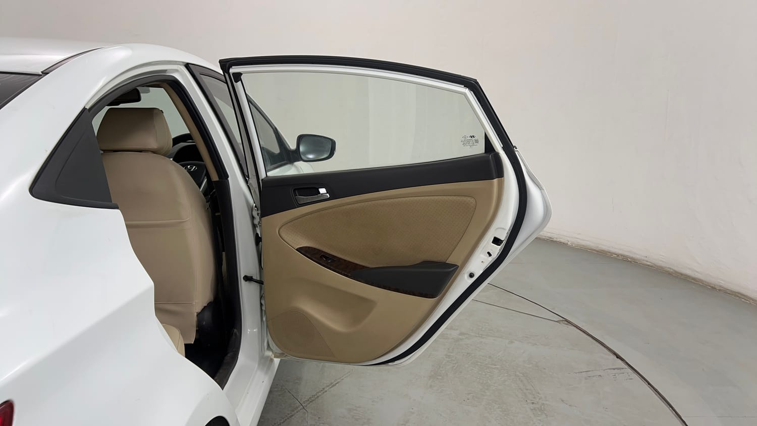 Used 2013 Hyundai Verna Fluidic 1.6 VTVT SX Opt Petrol Manual interior RIGHT REAR DOOR OPEN VIEW